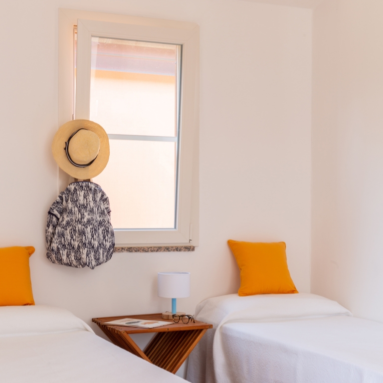 Zona giorno con letti aggiuntivi